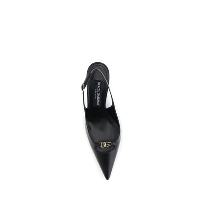 Dolce & Gabbana Black Goatskin High Heel Pumps