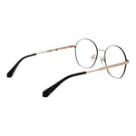 Christian Lacroix Beige Women Glasses Frame, full-rim round style, stainless steel, 53mm lenses, includes branded case.
