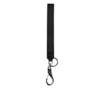 Dolce & Gabbana Black Burgundy Nylon DG Logo Crown Holder Keychain Keyring
