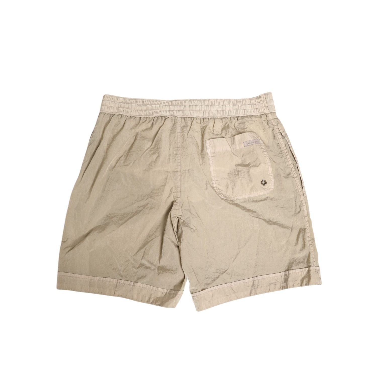 Dolce & Gabbana Beige Nylon Beachwear Men Boxer Short Swimwear