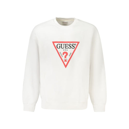 Guess Jeans White Cotton Sweater GU-39048-S