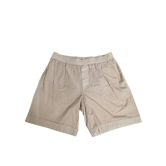 Dolce & Gabbana Beige Nylon Beachwear Men Boxer Short Swimwear with elastic waistband, featuring lightweight fabric and side pockets.