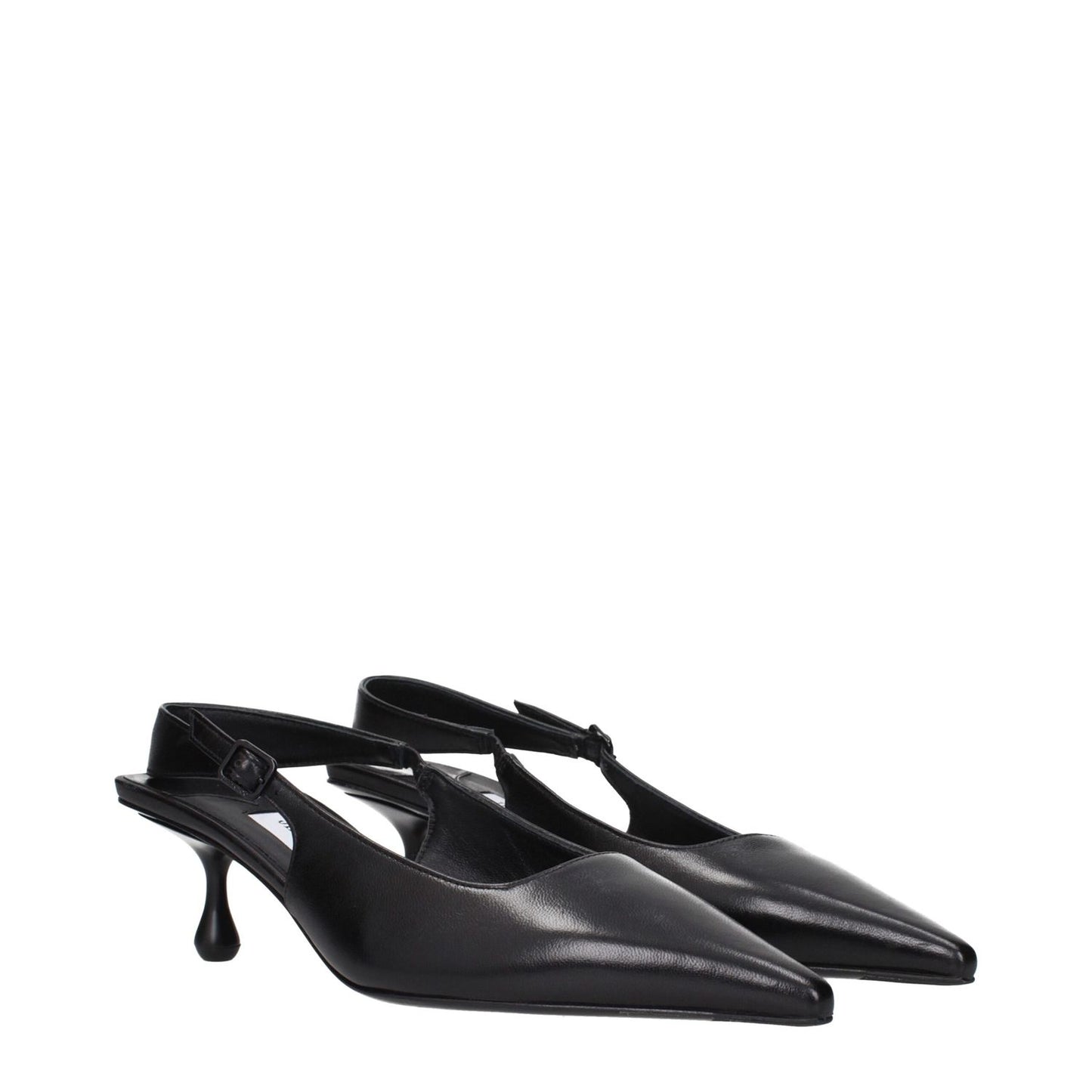 Jimmy Choo Black Leather Sandals with sleek design and back logo, MPN AMEL50NAPBLACK, code F84229, elegant footwear for style.