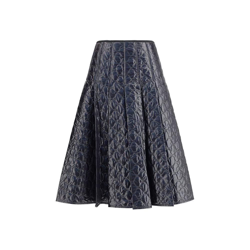 Moncler Black Polyamide Midi Skirt