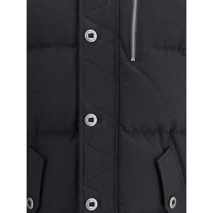 Moose Knuckles Black Cotton Full-Length Jacket