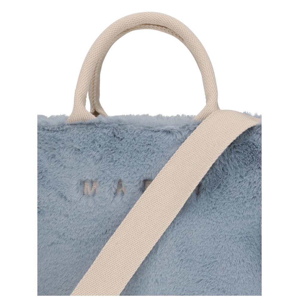 Marni Light Blue Polyester Handbag