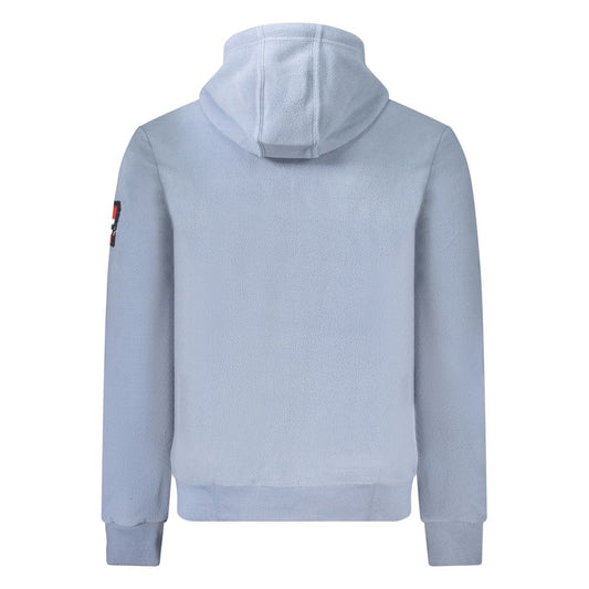 Norway 1963 Blue Polyester Men's Hooded Sweater