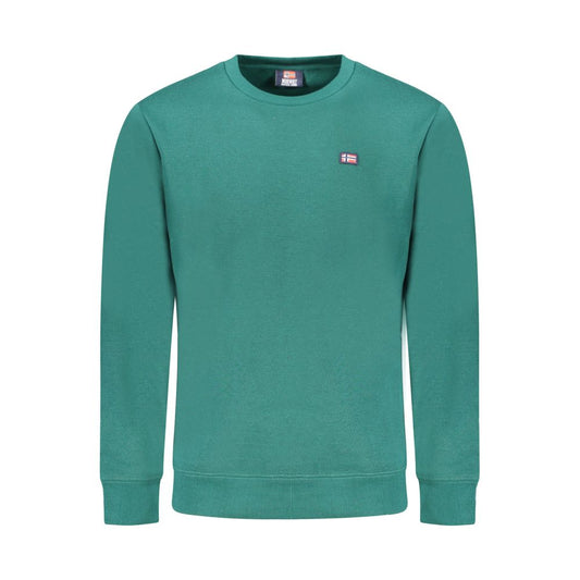 Norway 1963 Green Cotton Mens Sweater NO-39687-S