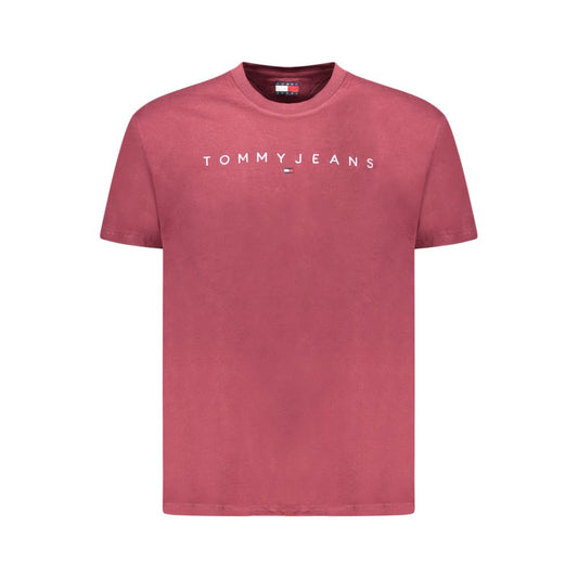 Tommy Hilfiger Red Cotton Men T-Shirt TO-39716-S