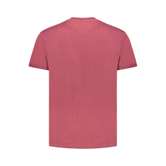 Tommy Hilfiger Red Cotton Men T-Shirt TO-39716-S
