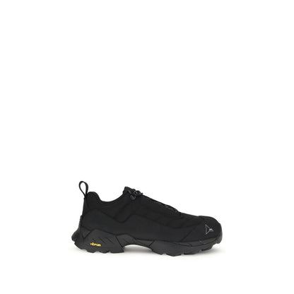 ROA Black Polyamide Athletic Sneakers with Vibram® Megagrip outsole and lightweight nylon upper for durability and traction.