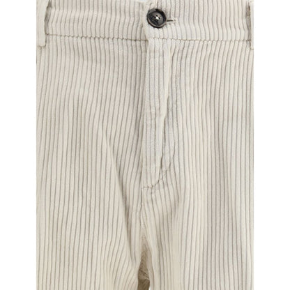 Cruna White Cotton Casual Pants