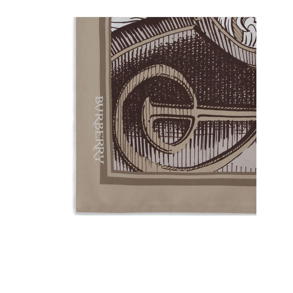 Burberry Beige Silk Scarf