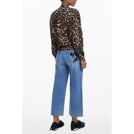 Desigual Brown Elastane Women Sweater DE-39753-S