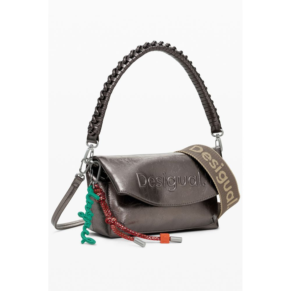 Front view with bag zipped and handles upright.
