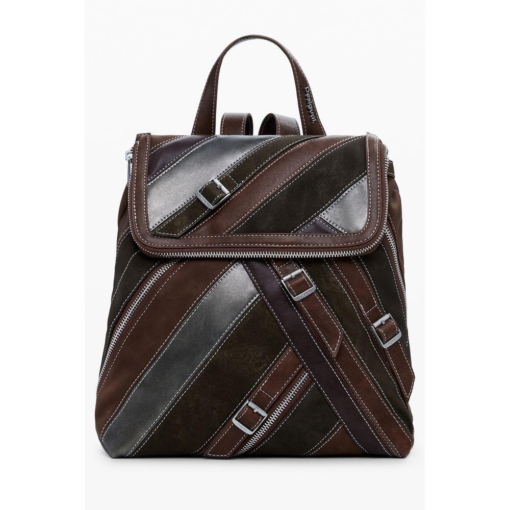 Front view with bag zipped and handles upright.