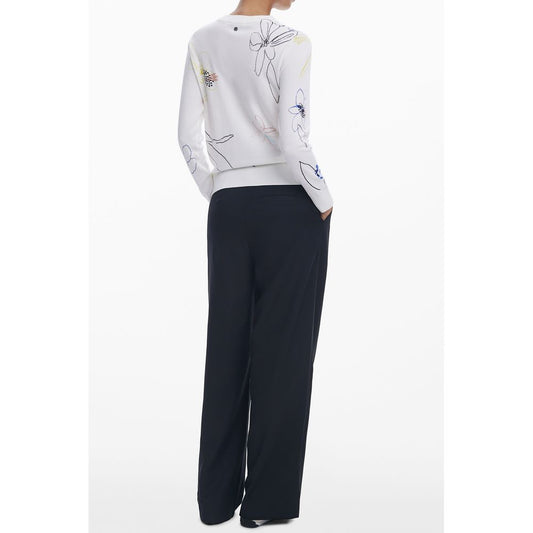 Desigual White Viscose Women Sweater DE-39772-XS