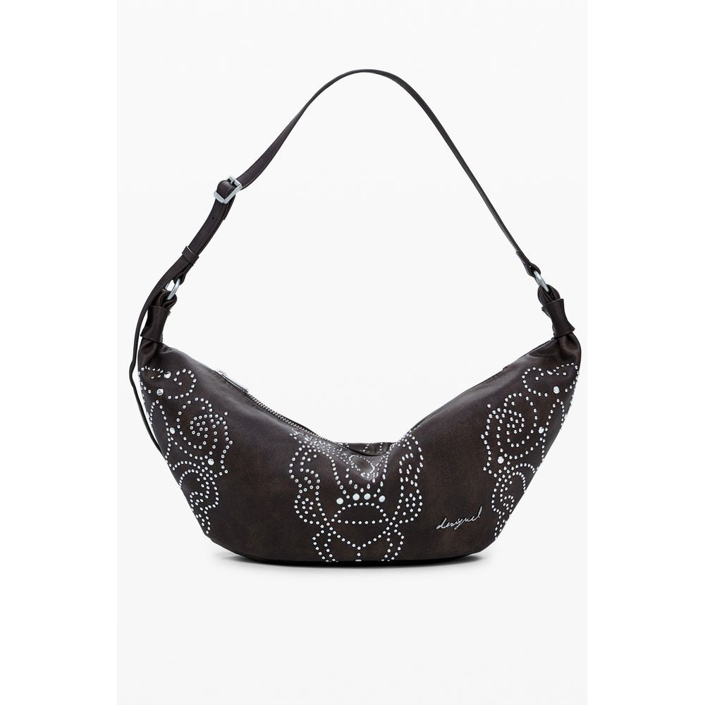 Front view with bag zipped and handles upright.
