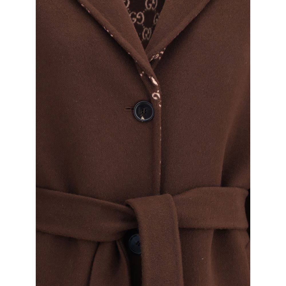 Gucci Brown Wool Coat