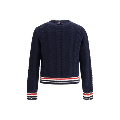 Thom Browne Blue Fleece Wool Sweatshirt
