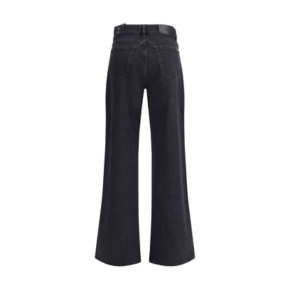 7FOR Black Cotton Jeans Denim