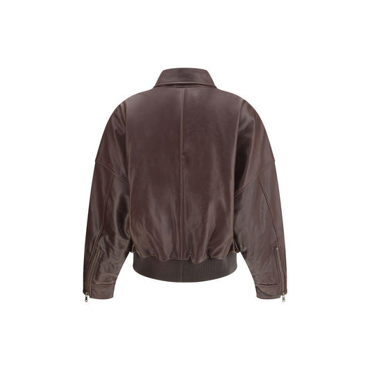 Petar Petrov Oversized leather Jacket PE-F25LJ2COFFEE-S
