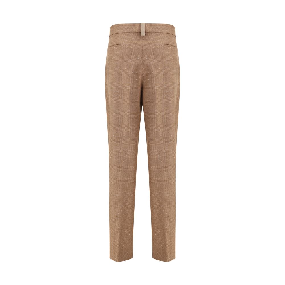 Fabiana Filippi Beige Fleece Wool Dress Pants
