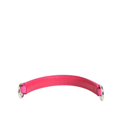 Dolce & Gabbana Pink Embellished Leather Bag Handle Women Shoulder Strap