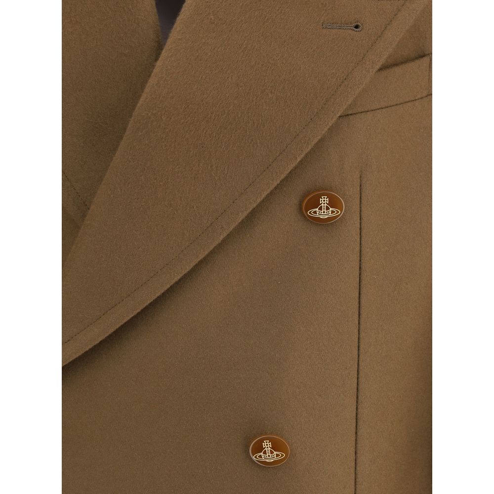 Vivienne Westwood Brown Fleece Wool Coat