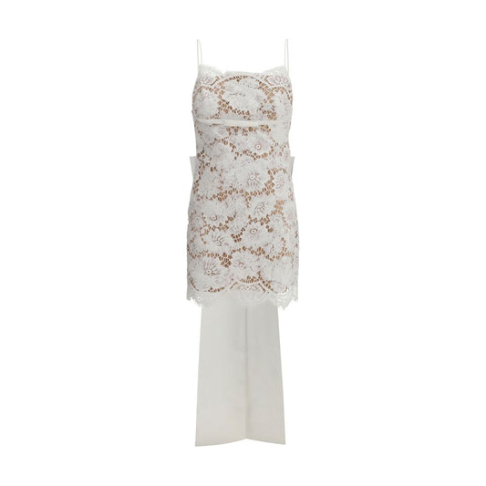 Self-Portrait White Nylon Casual Dress