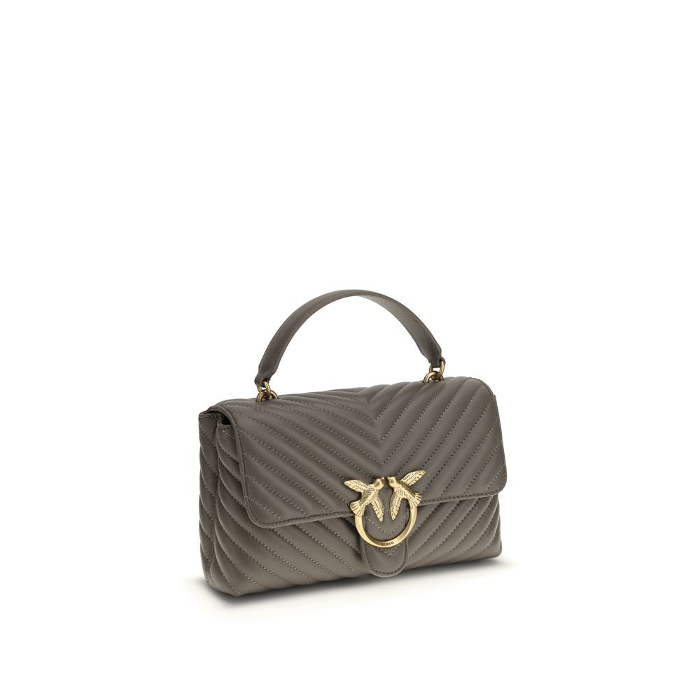 PINKO Gray Calf Leather Bos Taurus Wallet