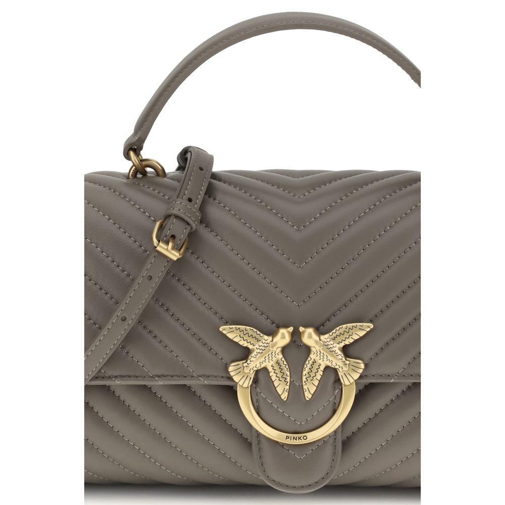 PINKO Gray Calf Leather Bos Taurus Wallet