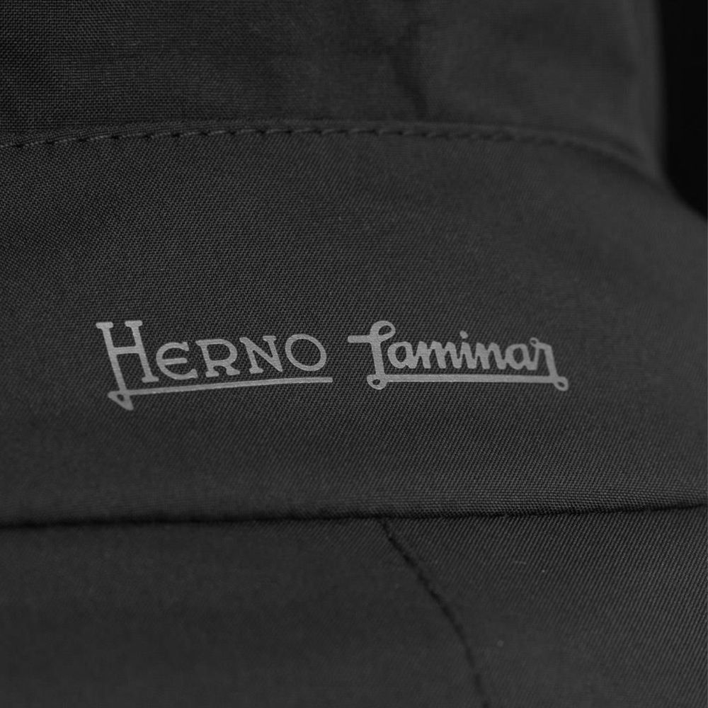 Herno Black Polyester Men's Trench Coat