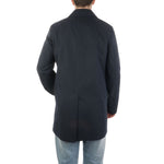 Aquascutum Blue Cotton Men's Trench Coat