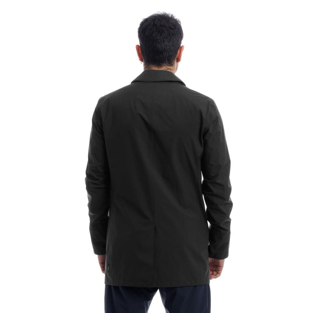 Herno Black Polyester Men's Trench Coat