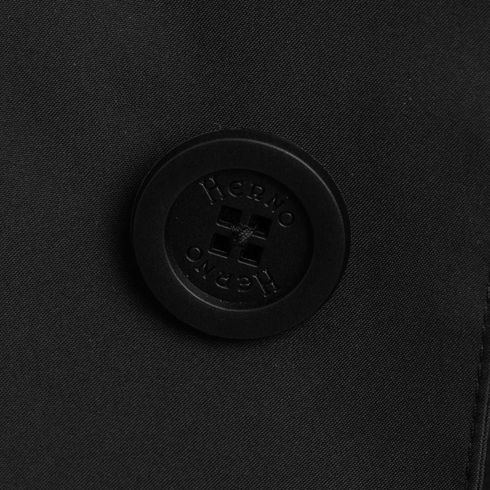 Herno Black Polyester Men's Trench Coat