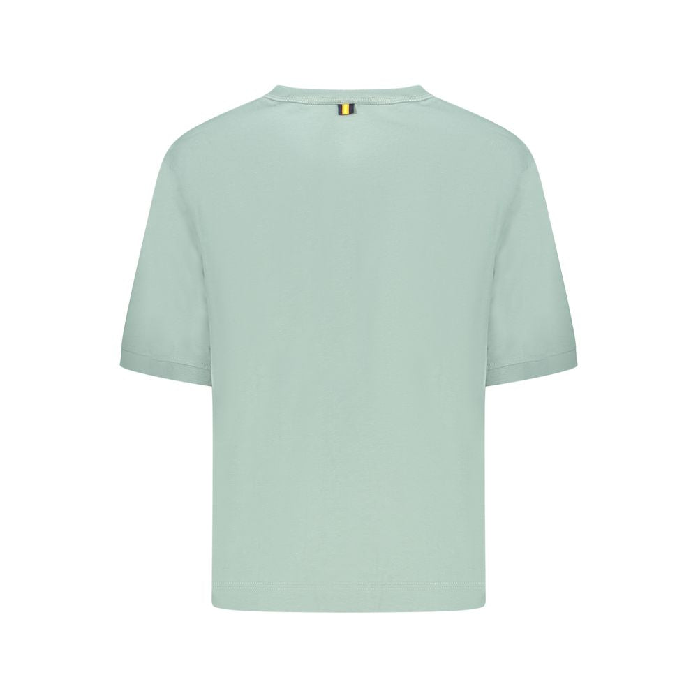 K-WAY Green Cotton Women T-Shirt
