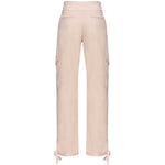 PINKO Pink Cotton Women Trouser With Cargo Pockets