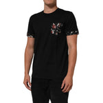 Dolce & Gabbana Black Musical Print Cotton Crew Neck T-shirt