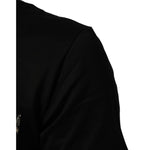 Dolce & Gabbana Black Musical Print Cotton Crew Neck T-shirt