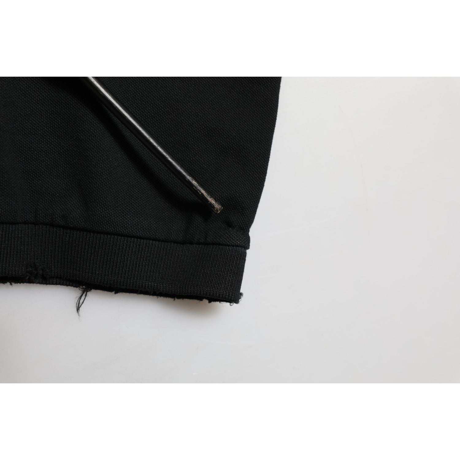 Dolce & Gabbana Black Cotton Graphic Print PoloShirt T-shirt