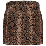 PINKO Brown Cotton Women's Miniskirt