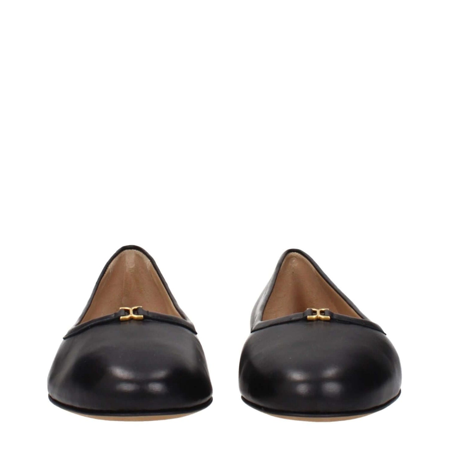 Chloé Black Leather Ballet Flats