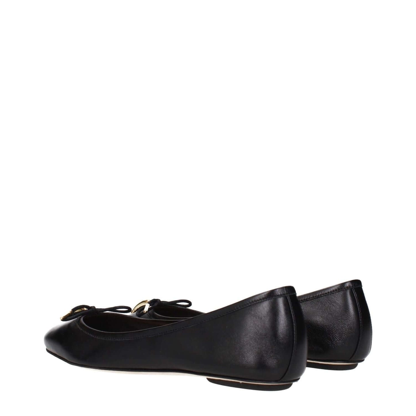 Chloé Black Leather Ballet Flats