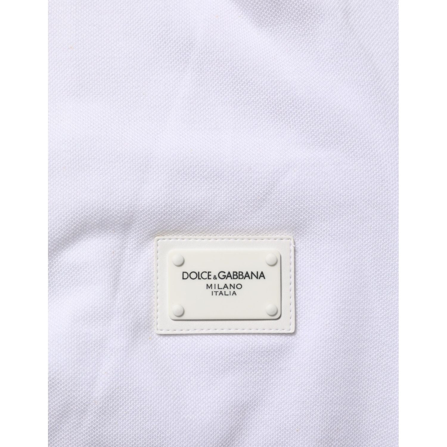 Dolce & Gabbana White Collared Short Sleeves Polo T-shirt