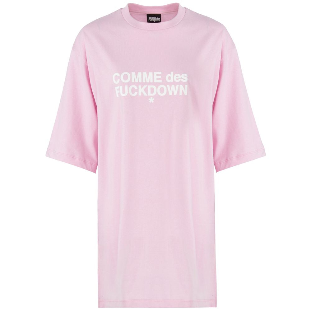 Comme Des Fuckdown Pink Cotton Women Dress
