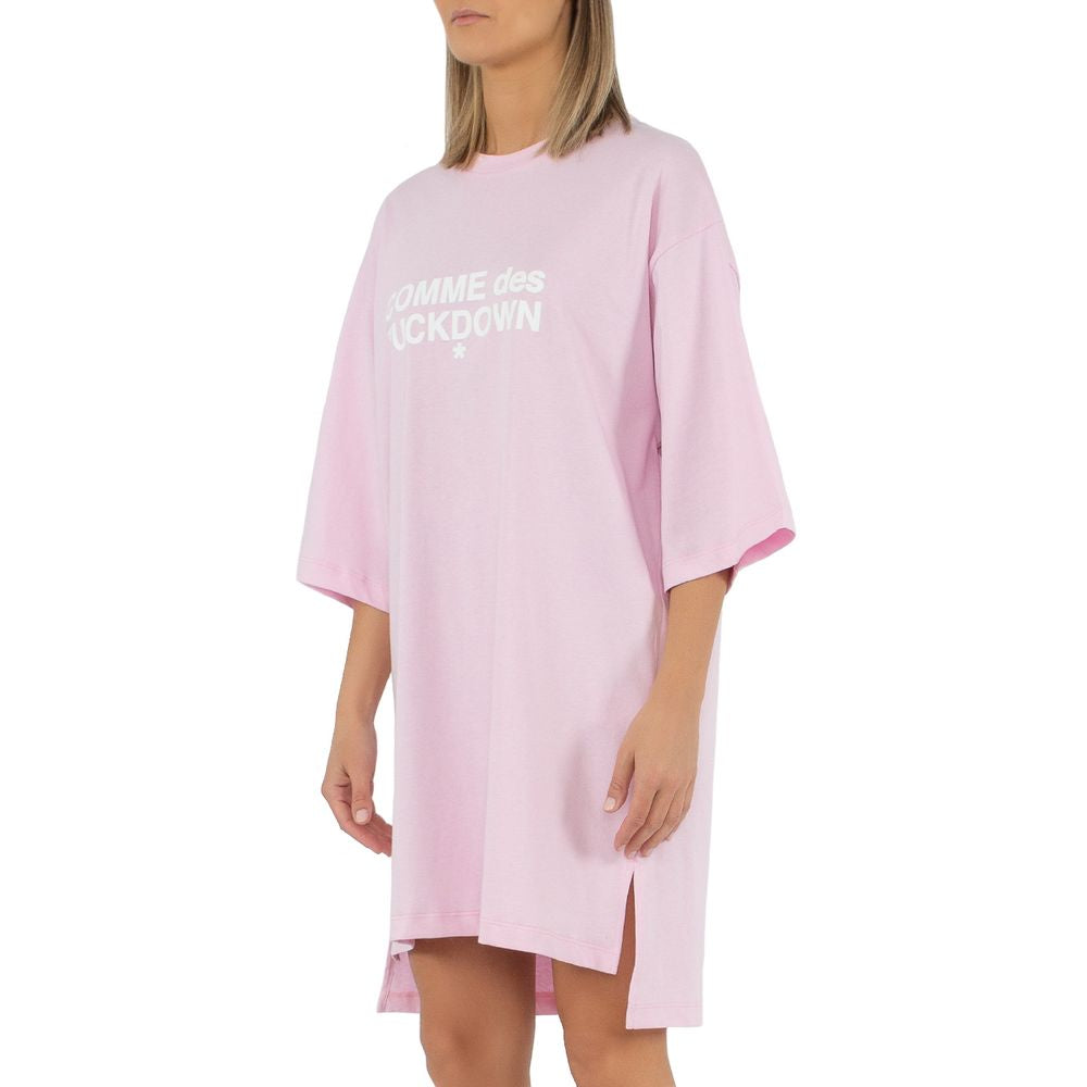 Comme Des Fuckdown Pink Cotton Women Dress