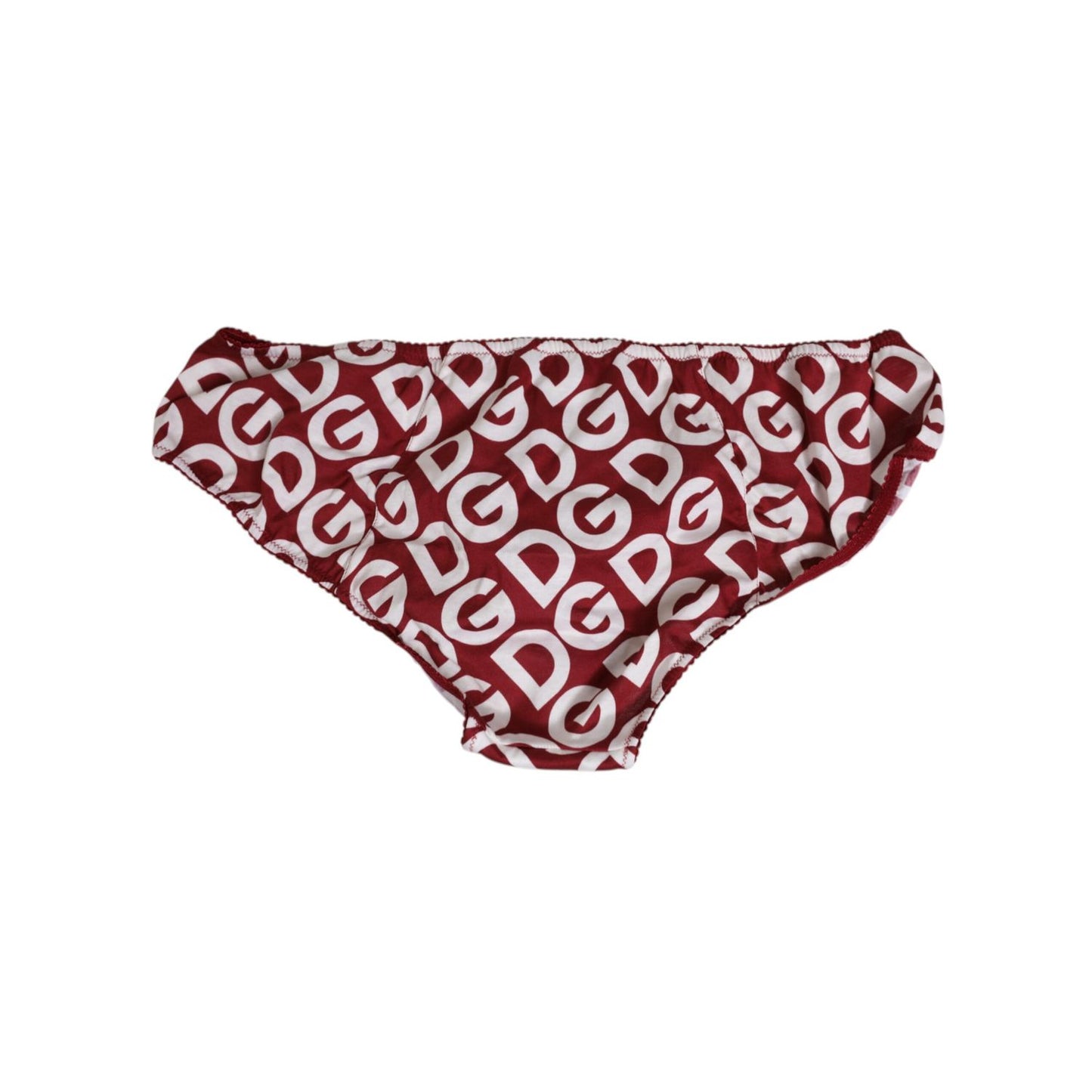 Dolce & Gabbana Bordeaux DG Logo Slip Bottom Brief Underwear