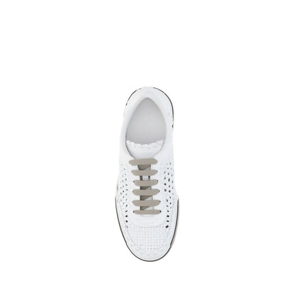 Dolce & Gabbana White Lamb Ovis Aries Aries Athletic Sneakers