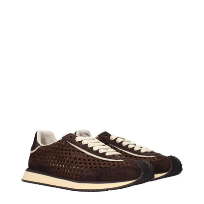 Dolce & Gabbana Brown Fabric Low Top Sneakers with logos and unique design, MPN CS2298A6D458C895, code F84610 in brown.